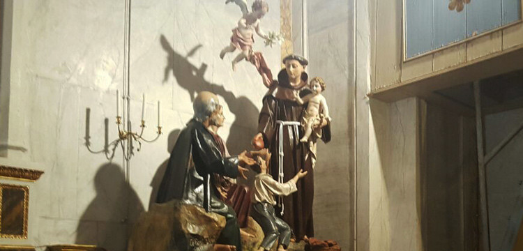 Sant’Antonio, devozione con statua restaurata del 1920