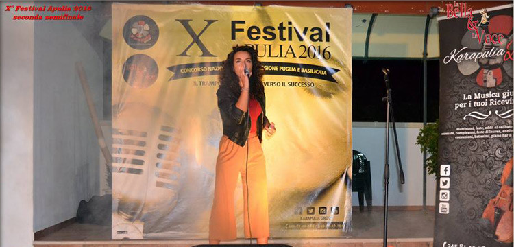 Graziana Intini dal Festival Apulia 2016 a Saint Vincent
