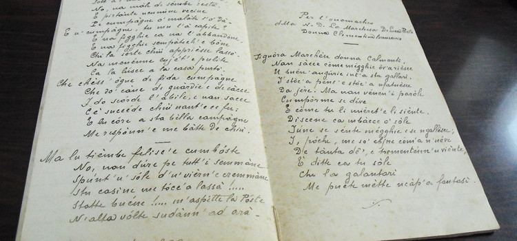 Gabrielli: il manoscritto di “Saggi di poesie nel dialetto di Noci”, donato alla biblioteca