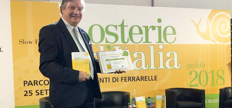 Pasquale Fatalino, chef “chiocciolato” in Osterie d’Italia 2018