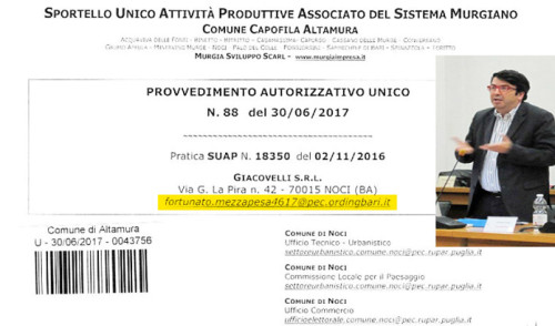 Scandalo rotatoria: la mail del consigliere comunale spunta negli atti autorizzativi
