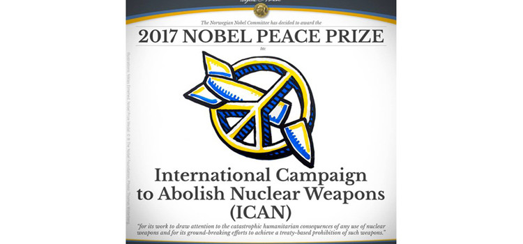 Premio Nobel per la Pace a ICAN, l’Italia ritratti la sua posizione