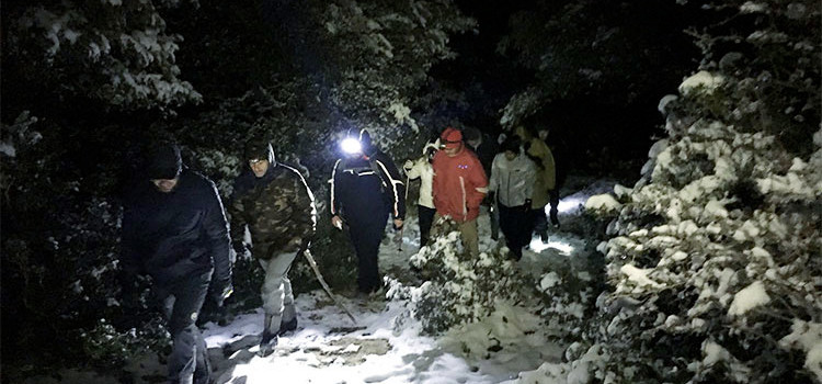 Barsento by night: snow trekking nell’oasi medievale