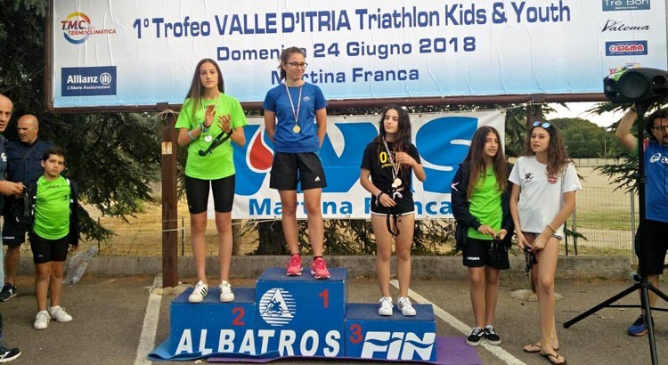 Triathlon giovanile: Intini sul podio