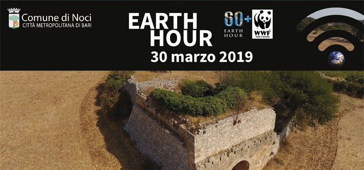 Il Comune di Noci aderisce all’Earth Hour 2019