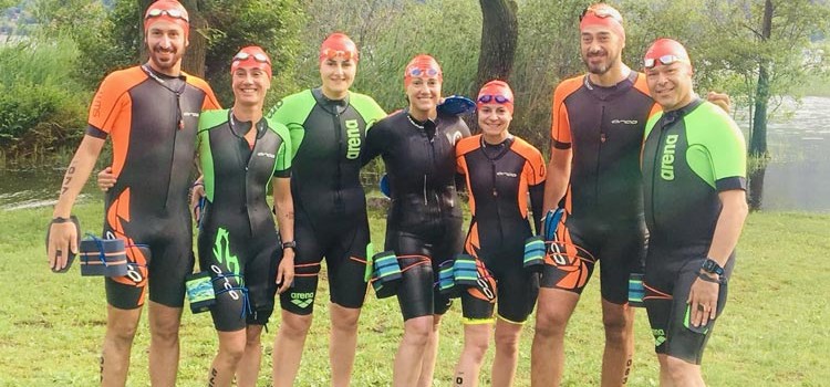 Atleti della Otrè completano la Swimrun Race 2019 a Stresa