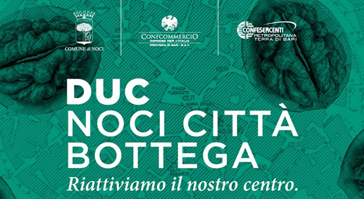 Distretto Urbano del Commercio “Noci Città Bottega”: pubblicato l’Avviso pubblico per quanti volessero aderire all’Associazione