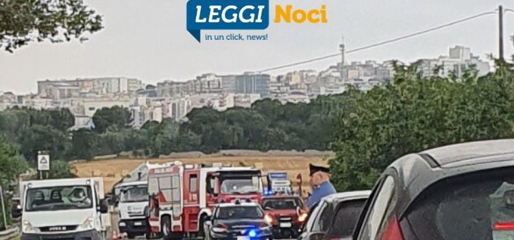 S.P. Noci – Putignano: mezzo raccolta rifiuti taglia la provinciale impattando una vettura