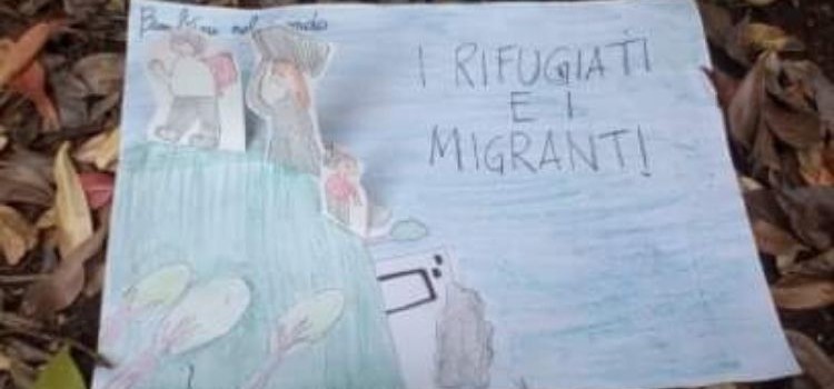 “I rifugiati e migranti”: il disegno vincitore del piccolo nocese Gabriele