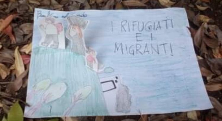 “I rifugiati e migranti”: il disegno vincitore del piccolo nocese Gabriele