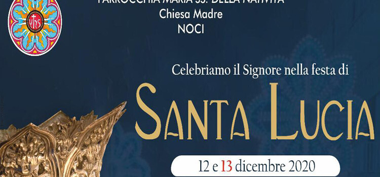 Programma delle celebrazioni in onore di Santa Lucia
