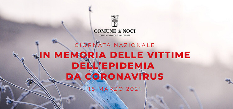 18 Marzo: Giornata nazionale in memoria delle vittime dell’epidemia da Coronavirus