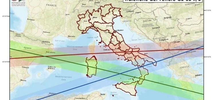 Probabile caduta frammenti razzo spaziale anche in Puglia: protezione civile dirama allerta