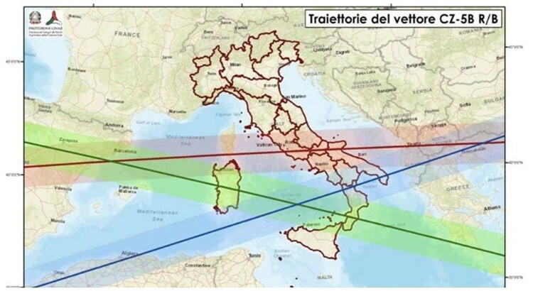 Probabile caduta frammenti razzo spaziale anche in Puglia: protezione civile dirama allerta