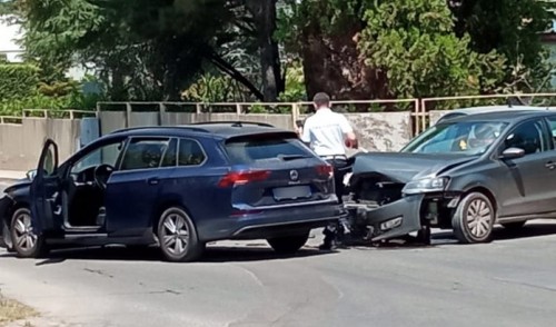 Scontro in Via Siciliani: strada per Gioia temporaneamente interrotta