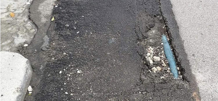 L’asfalto ripristinato male